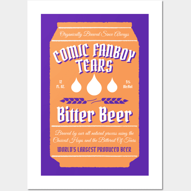 Comic Fanboy Tears Bitter Beer - Can Wall Art by FangirlFuel